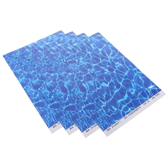 POPETPOP 10-Pack Ocean Landscape Wallpaper Stickers Plastic Material Smooth for Model Building and Decoration