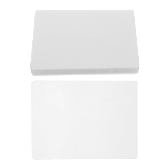 POPETPOP 100 Pcs Laminating Sheet White Waterproof Film for Document Protection