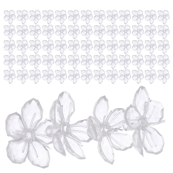 POPETPOP 100Pcs Pendant Style Cherry Blossom Lamp Covers for String Lights Plastic Replacement Shades