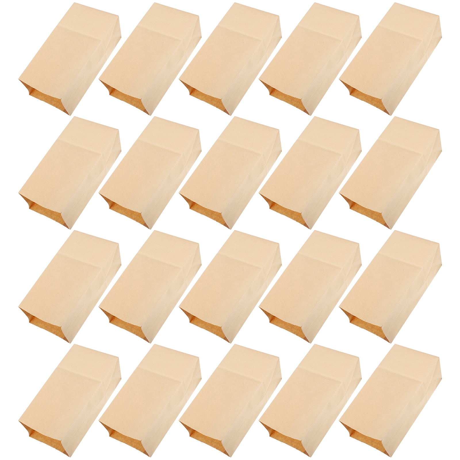 POPETPOP Tear-Resistant Brown Paper Bags for Fresh Baked Goods 100Pcs