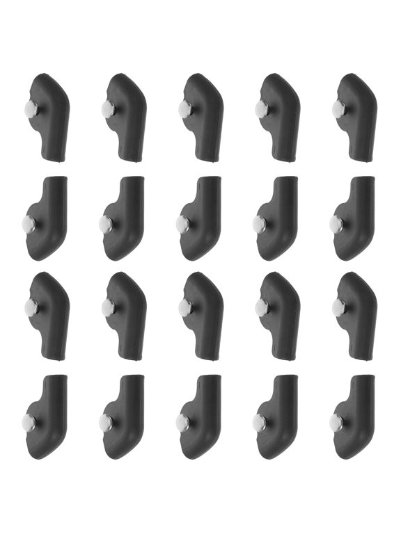 Athletic Shoe Collar Shields, Enhanced Durability, Black, 10Pairs