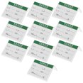 thumbnail image 1 of POPETPOP 10Pcs Transparent Acrylic L Shape Label Display Holders for Store Office Library, 1 of 6