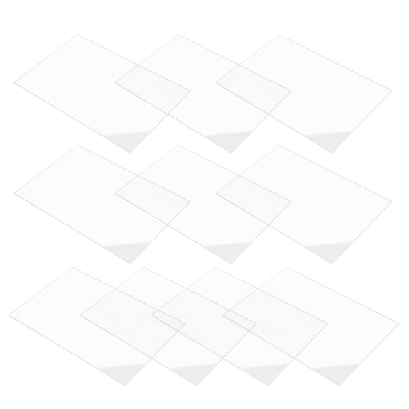 POPETPOP 10Pcs Acrylic Wedding Table Signs Clear for Reception Ceremony with Modern Transparent Design