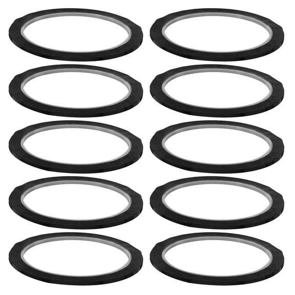 POPETPOP 10Pcs Automotive Black Pinstripe Tape for Craft Use and Dry Erase Board Grid Marking