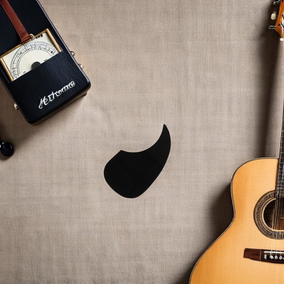 POPETPOP 10Pcs Waterdrop Black Acoustic Guitar Pick Guard Self Adhesive Scratch Plate Protector
