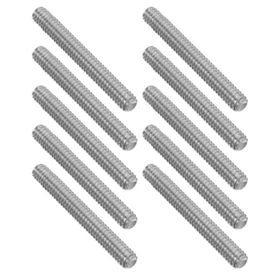 POPETPOP 10Pcs Plated Silver Stainless Steel Hex Socket Grub Screws with Hidden Head for Daily Use