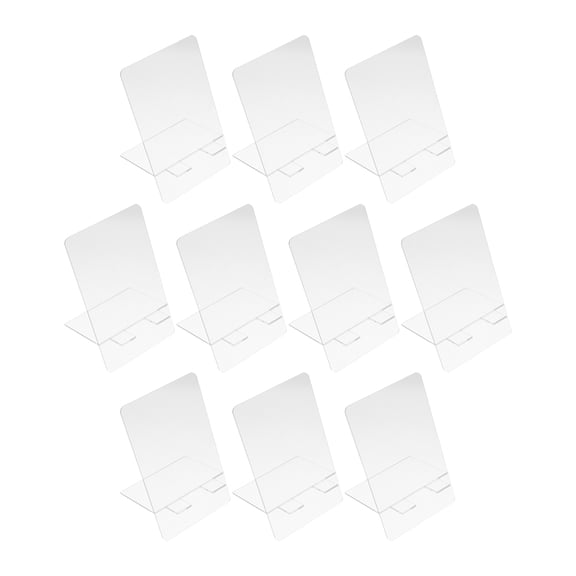 POPETPOP 10Pcs Reusable Acrylic Memo Board for Home Desktop Clear Message and Note Board