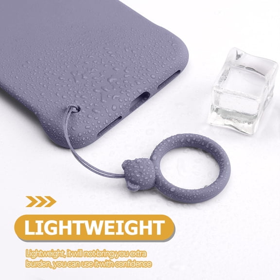POPETPOP 10Pcs Silicone Phone Lanyards Durable Finger Loop Holders for Secure Mobile Phone Carry