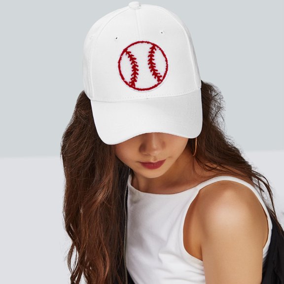 POPETPOP 10Pcs Wear-Resistant Baseball Patches Adhesive Hat Patches for Daily Use Decorative Clothes Accessories