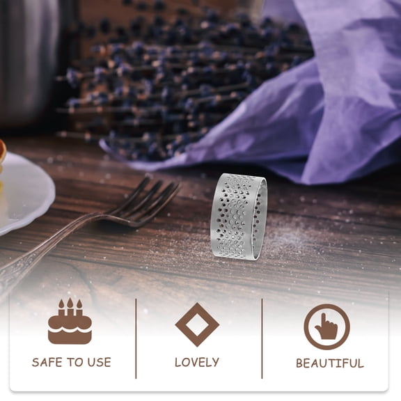 POPETPOP 10pcs Pastry Rings Stainless Steel Round Baking Ring Easy to Clean for Home Bakers