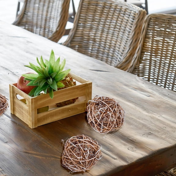 POPETPOP 10pcs Patriotic Natural Rattan Hanging Ornaments for Home Decoration and Outdoor Use