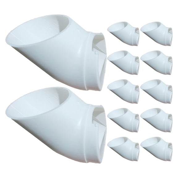 POPETPOP 12Pcs Hydroponic Net Pots with Durable Plastic Pipes for Indoor Gardening and Balcony Use