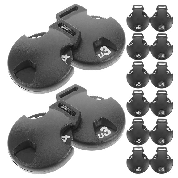 POPETPOP 16Pcs Plastic Golf Headcover Number Tags with Rotating Design for Driver Fairway Woods