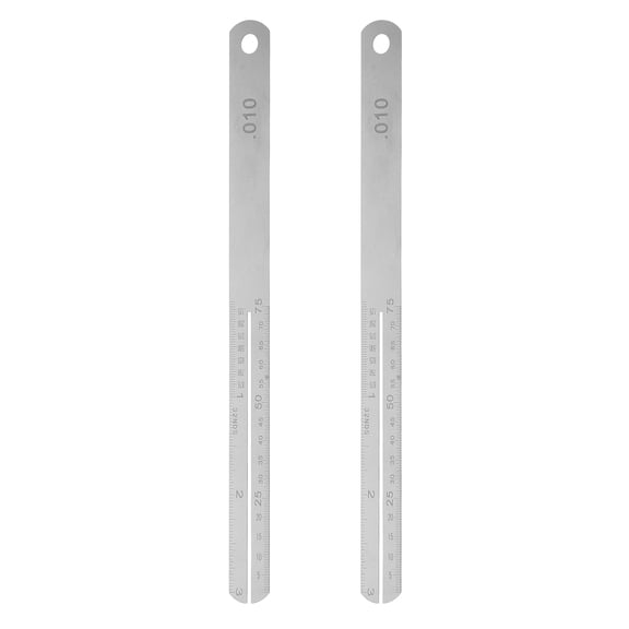 POPETPOP 1Pair Fingerboard Fret Protector with Stainless Steel Fret Measuring Gauge for Guitar Maintenance