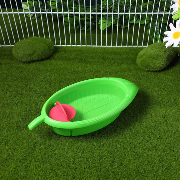 POPETPOP 1Pc Parrot Bathtub Green Bird Shower Tub for Pet Bathing Supply with Attractive Design