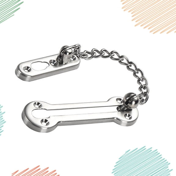 POPETPOP 1Pc Stainless Steel Door Chain Guard Easy to Install for Door and Casement Window Use