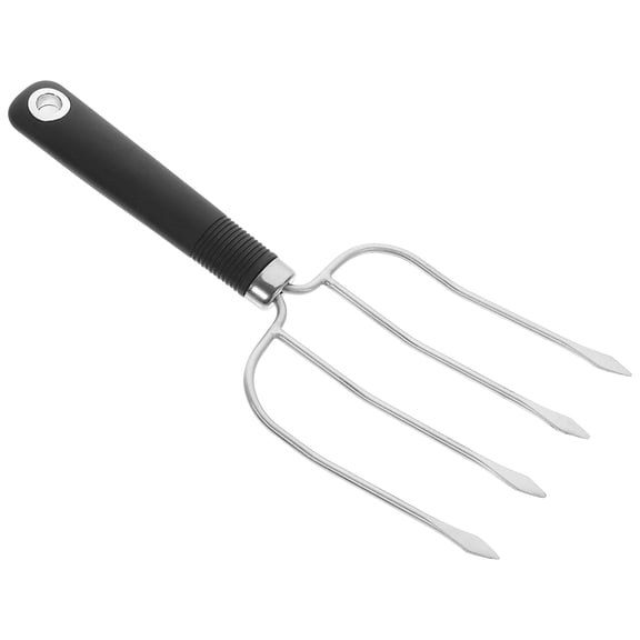 POPETPOP Bbq Turkey Lifters Fork with Smooth Handle and Hanging Hole Black