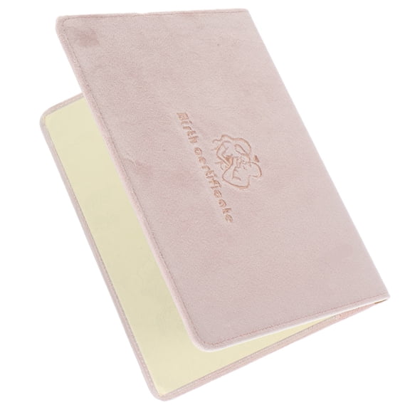 POPETPOP 1Pcs Pink Birth Certificate Protector Simple and Elegant for Storing Important Documents