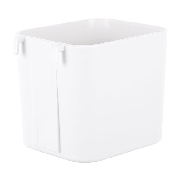POPETPOP 1Pcs White Plastic Pegboard Bins Small Item Storage for Workshop Use