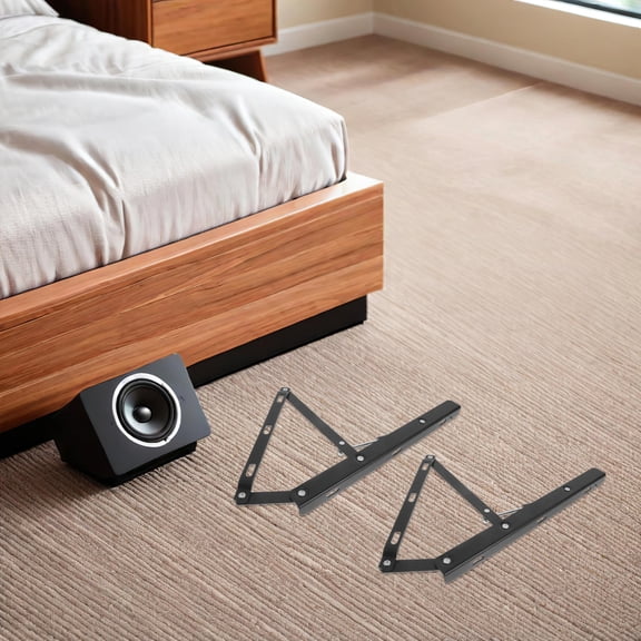 POPETPOP 1Set Black Hydraulic Lifting Rod for Bed Frame Heavy Duty Gas Lift Mechanism for Space Saving
