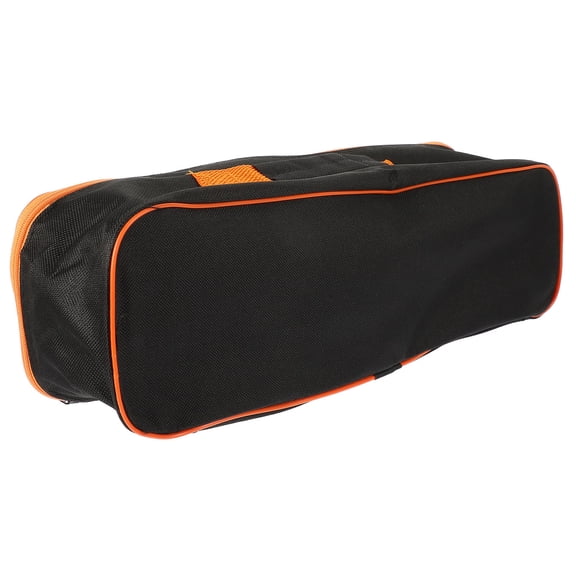 POPETPOP Black Portable Tool Pouch with Zipper Small Organizer for Storage and Transport