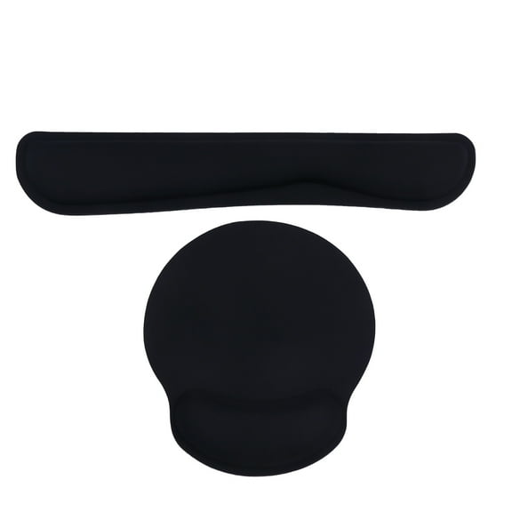 POPETPOP 1Set Comfortable Black Keyboard Wrist Support Pad for Extended Computer Use