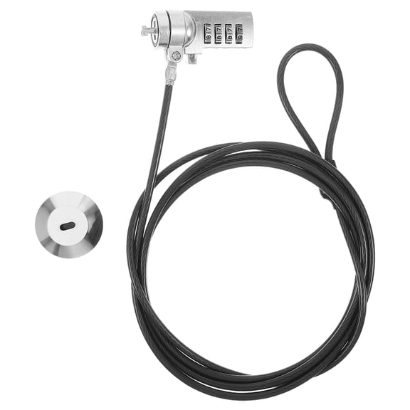 POPETPOP 1Set Lightweight Combination Laptop Lock Cable for Office with Enhanced Theft Prevention
