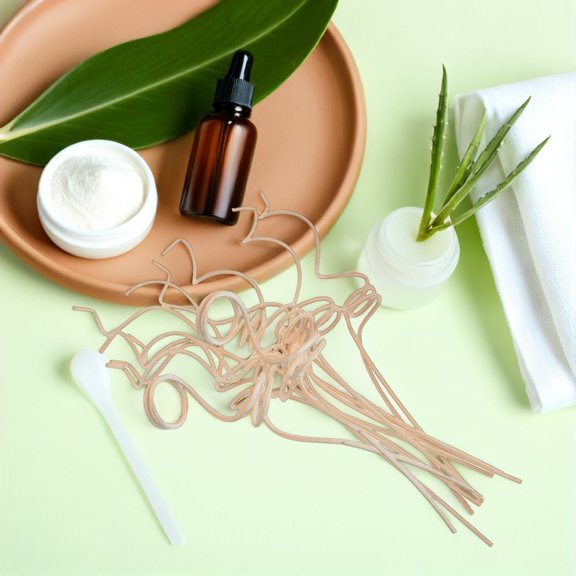 POPETPOP 1Set Natural Rattan Scented Oil Diffuser Sticks Decorative Flameless Aroma Diffuser