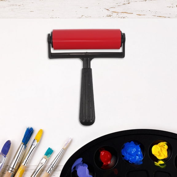 POPETPOP 1Set Professional Gel Plate Printmaking Set with Roller and Brush for Detailed Artistic Prints