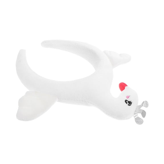POPETPOP 1Set Swan Headpieces For Adults Plush White Hair Decoration Dance Performance