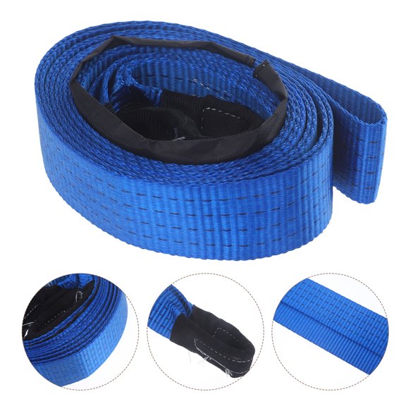 POPETPOP 1Set Tow Rope with Hooks Reinforced Towing Strap for Car Use in Emergency Situations