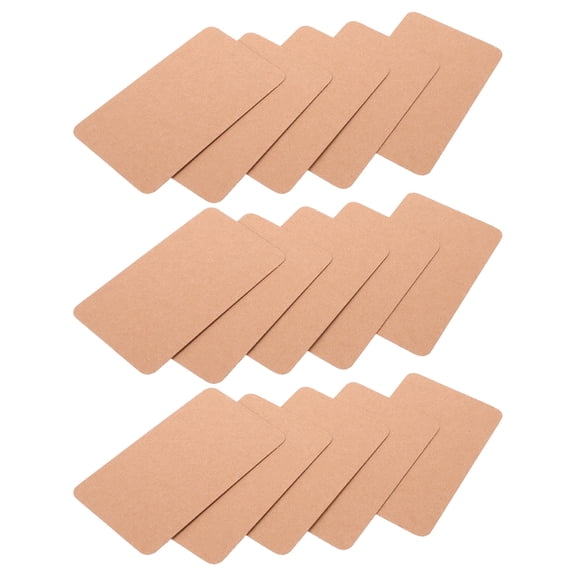 POPETPOP 200Pcs Kraft Paper Blank Revision Cards Small Note Cards for Writing Vintage Texture