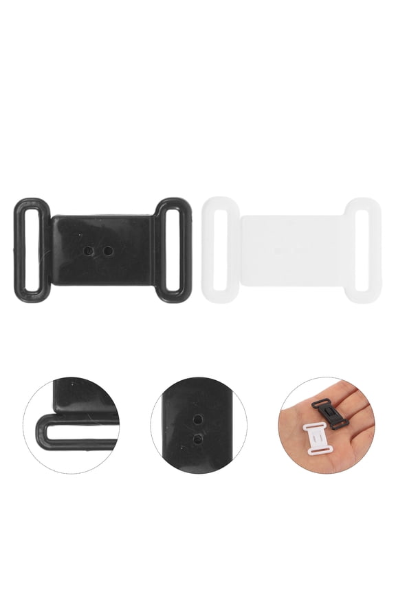 Adjustable Plastic Bra Strap Clips for Lingerie Repair, Multi-Color, 200 Pieces, and Easy to Use at Home