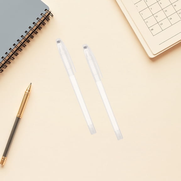 POPETPOP 200Pcs Clear Plastic Pen Body Shells for Replacement and Refillable Gel Ink Pens