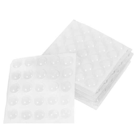 POPETPOP 200Pcs Ultra Thin Transparent Silicone Door Bumper Pads Adhesive Stops for Home Use