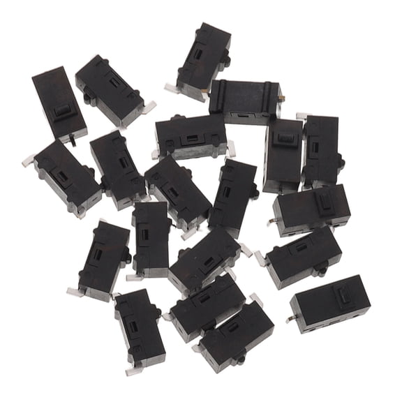 POPETPOP 20Pcs Industrial Power Switches Black Compact Game Machine Switch Upgrade with Antiwear Construction