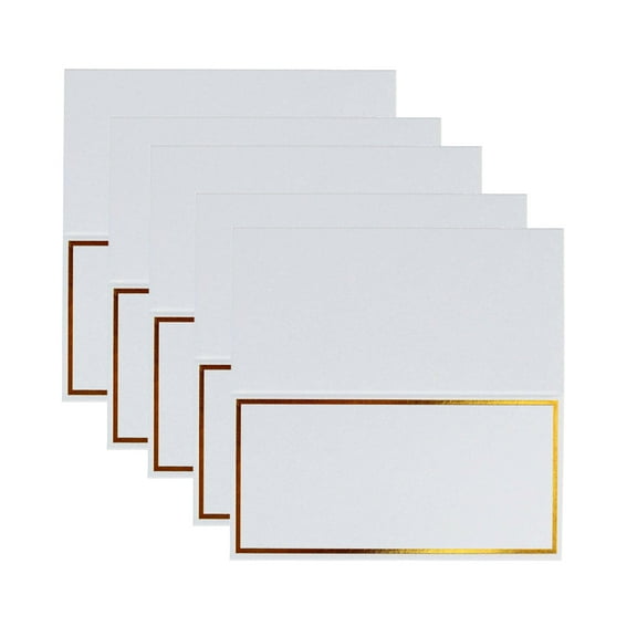POPETPOP 20Pcs Modern Table Name Plate White Easy Placement for Banquets
