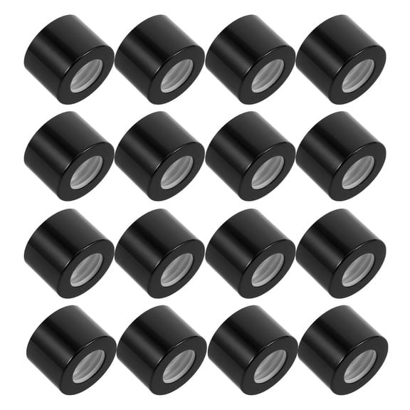 POPETPOP 20Pcs Black Replacement Diffuser Jar Lids Easy to Replace Compatible with Glass Bottles