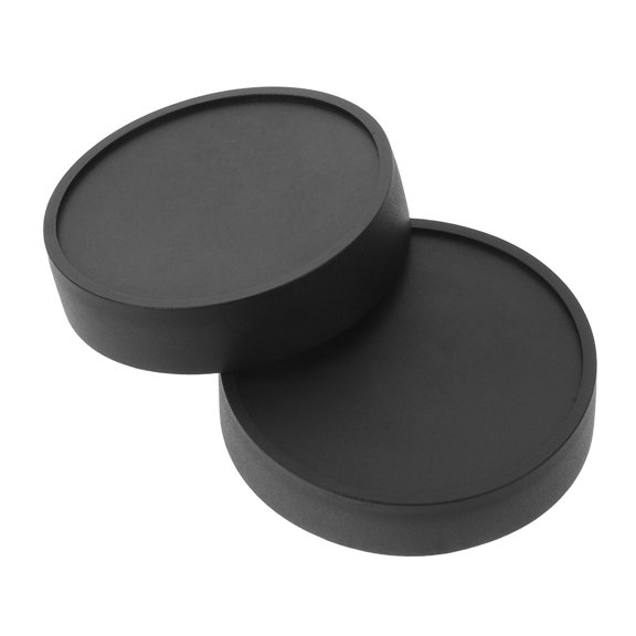 POPETPOP 2Pcs 2 Inch Telescope Eyepiece Dust Covers Black Plastic for Lens Protection
