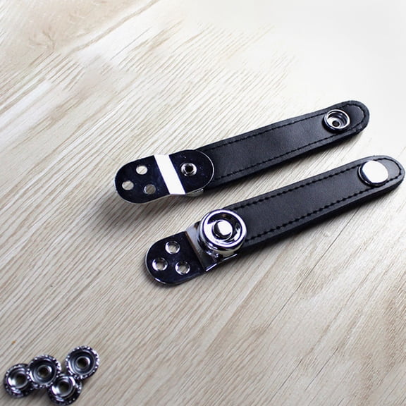 POPETPOP 2Pcs Accordion Universal Straps with Buckles Double Layer Black for Keymod Use