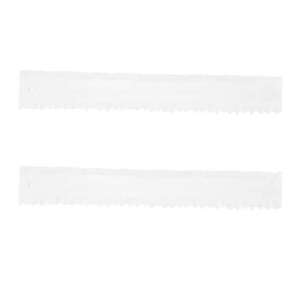 POPETPOP 2Pcs Acrylic Deckle Edge Paper Ruler Transparent Tear Edge Ruler for Decorative Paper Crafts