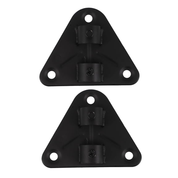POPETPOP 2Pcs Adjustable Black Fan Wall Mounting Bracket for Secure Electric Fan Support Indoors Outdoors