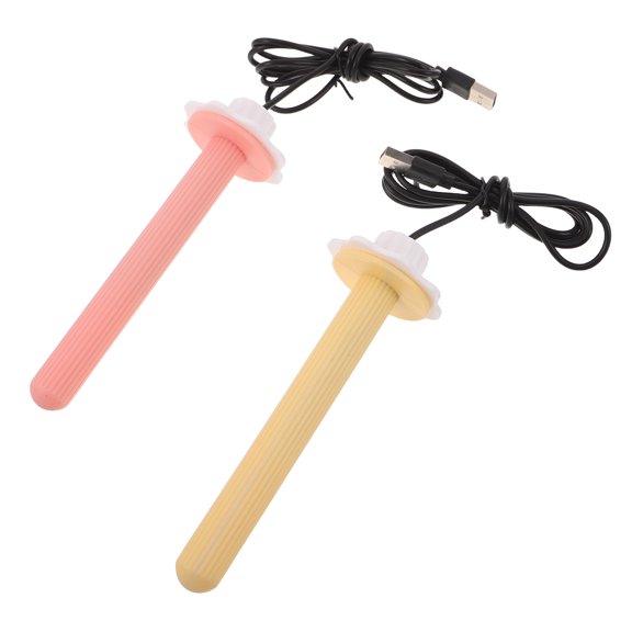 POPETPOP 2Pcs Bird Cage Heating Rod USB Powered Heated Perch for Parrot Cage Comfort in Assorted Colors