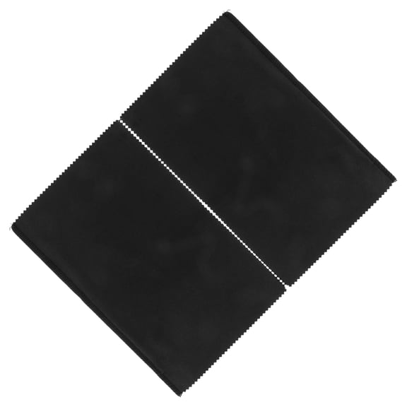 POPETPOP 2Pcs Black Plated Silver Tarnish Cloth for Jewelry with Abrasion Resistant Four Layer Construction