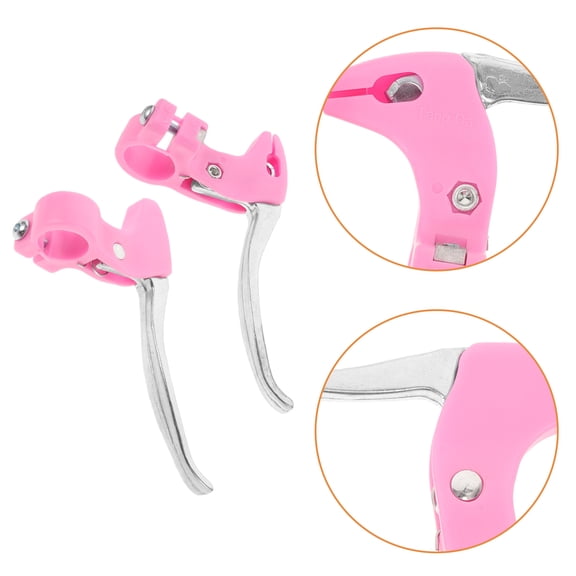 POPETPOP 2Pcs Brake Lever Plastic Pink Compatibility with Various Bike Models Outdoor Activities
