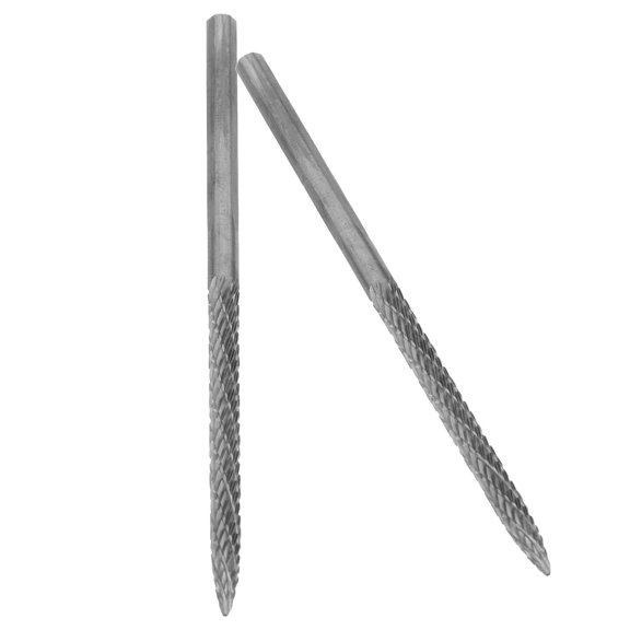 POPETPOP 2Pcs Carbide Tire Plug Drill Bit High Durability Carbon Steel Tire Repair Reamer Tool