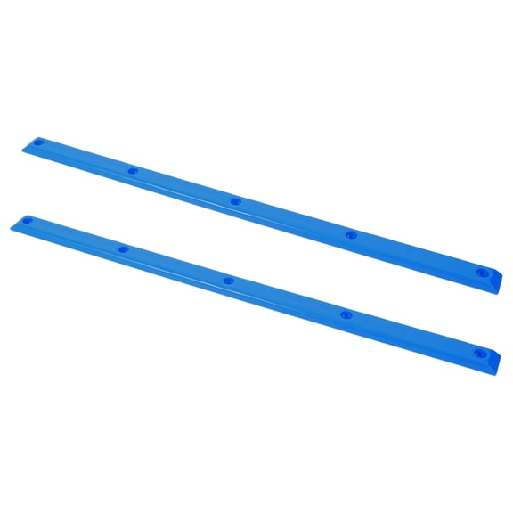 POPETPOP 2Pcs Plastic Skateboard Rail Accessories in Blue with Easy Installation for Daily Use