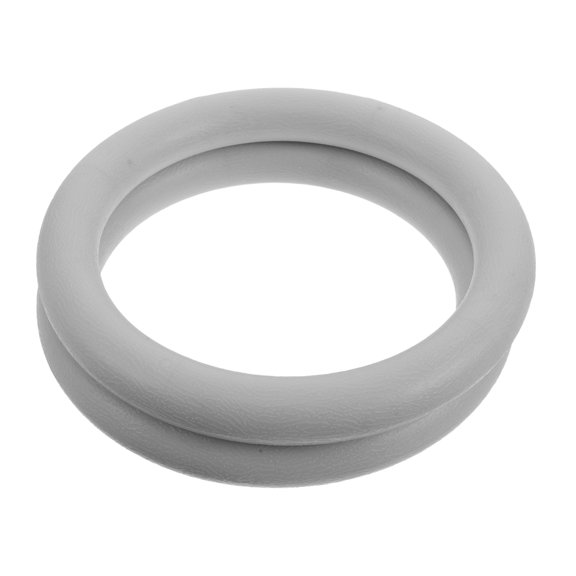 POPETPOP 2Pcs Reinforced Grey Gymnastics Rings for Versatile Strength and Endurance Workouts
