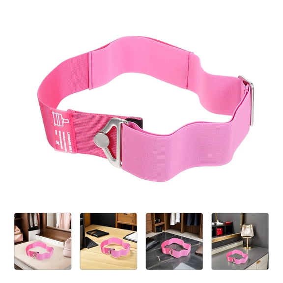 POPETPOP 2Pcs Adjustable Polyester Luggage Straps with Strong Elasticity for Suitcases Travel Use
