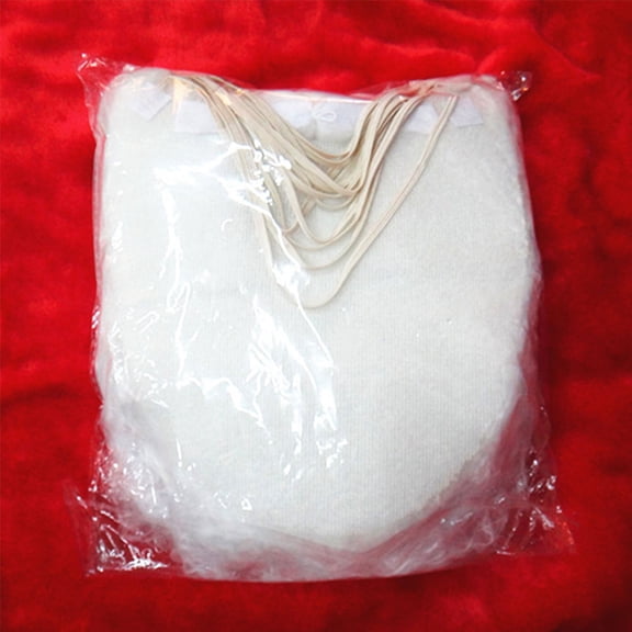 POPETPOP 2Pcs Santa Claus Curly White Beard Multi Layered Beard for Holiday Costume